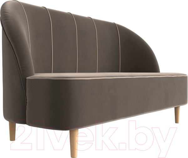 Изображение товара Диван Лига Диванов Фелини 305 / 109857 (велюр, коричневый)