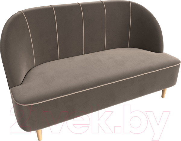 Изображение товара Диван Лига Диванов Фелини 305 / 109857 (велюр, коричневый)