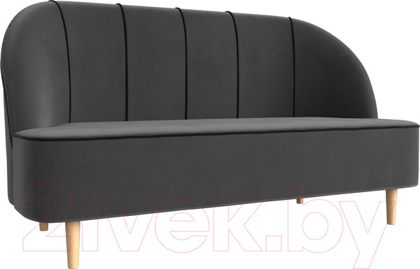 Изображение товара Диван Лига Диванов Фелини 305 / 109858 (велюр, серый)