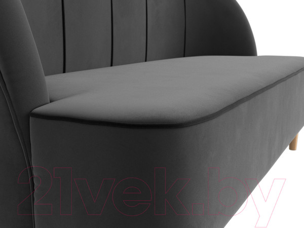 Изображение товара Диван Лига Диванов Фелини 305 / 109858 (велюр, серый)