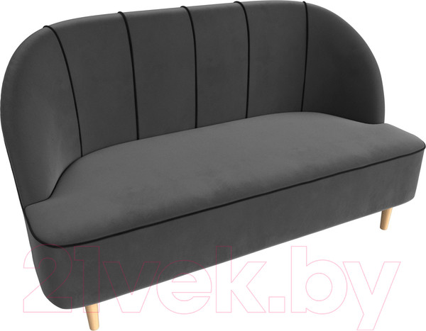 Изображение товара Диван Лига Диванов Фелини 305 / 109858 (велюр, серый)