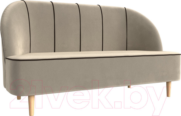 Изображение товара Диван Лига Диванов Фелини 305 / 109861 (микровельвет, бежевый)