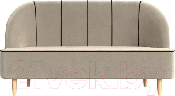 Изображение товара Диван Лига Диванов Фелини 305 / 109861 (микровельвет, бежевый)