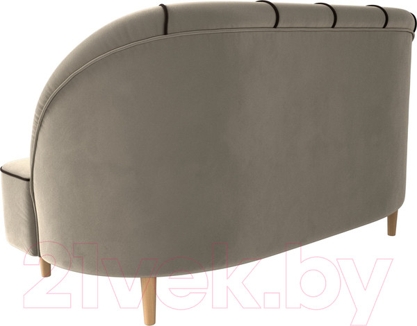 Изображение товара Диван Лига Диванов Фелини 305 / 109861 (микровельвет, бежевый)