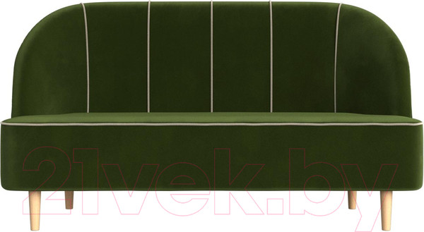Изображение товара Диван Лига Диванов Фелини 305 / 109864 (микровельвет, зеленый)