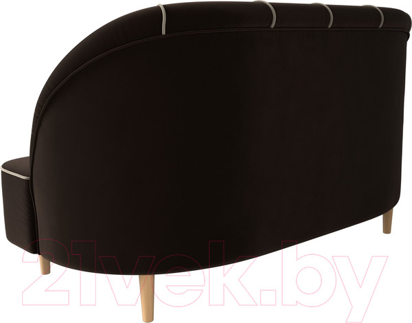 Изображение товара Диван Лига Диванов Фелини 305 / 109866 (микровельвет, коричневый)