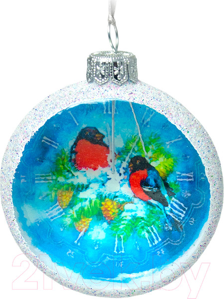 Изображение товара Елочная игрушка Грай Медальон-Снегири Ф-129