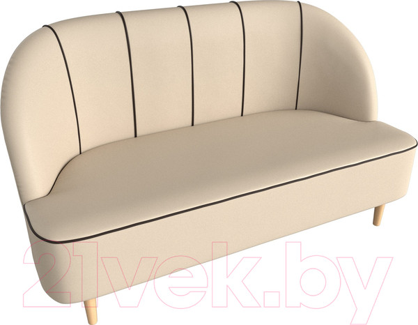 Изображение товара Диван Лига Диванов Фелини 305 / 109873 (экокожа, бежевый)