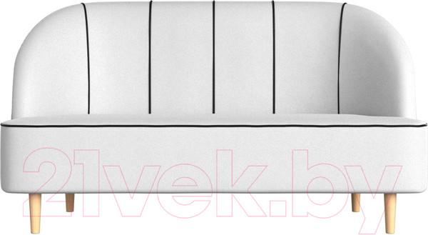 Изображение товара Диван Лига Диванов Фелини 305 / 109874 (экокожа, белый)