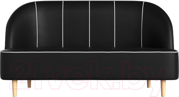 Изображение товара Диван Лига Диванов Фелини 305 / 109876 (экокожа, черный)