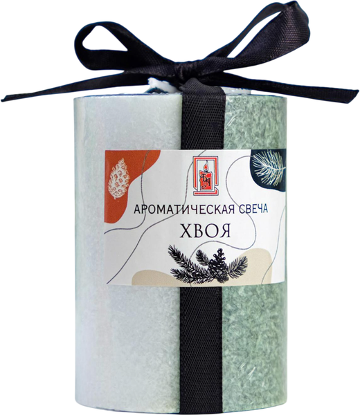 Изображение товара Свеча Богатство аромата Цилиндр Кристаллический узор / 3680551 (хвойный)
