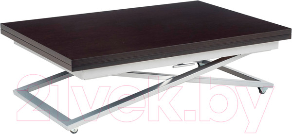 Изображение товара Стол-трансформер Levmar Compact We (венге/опоры серебристый)