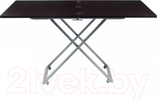 Изображение товара Стол-трансформер Levmar Compact We (венге/опоры серебристый)