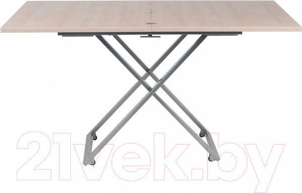 Изображение товара Стол-трансформер Levmar Compact D68 (дуб шамони светлый/опоры серебристый)