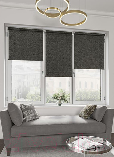 Изображение товара Рулонная штора LEGRAND Мозаика 80.5x175 / 58 078 618 (венге)