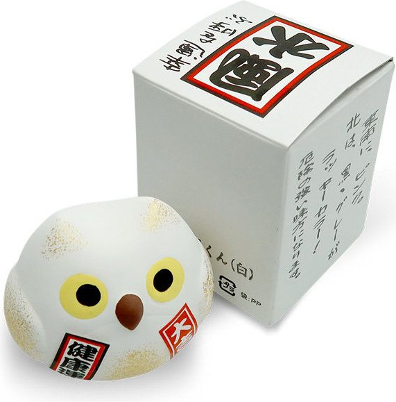 Изображение товара Статуэтка Hatamoto Манэки Сова MS-02 (белый)