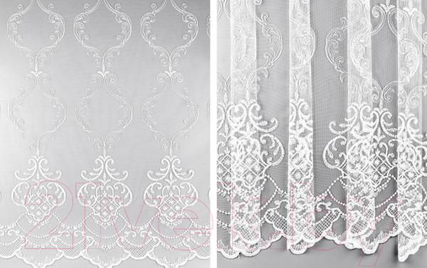 Изображение товара Гардина LEGRAND Лира 500x260 / 58 088 163 (белый)