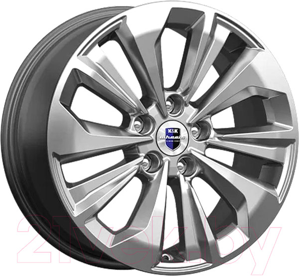 Литой диск K&K Авиор (КС936) 17x7" 5x114.3мм DIA 60.1мм ET 35мм (Дарк платинум брайт) — фото 3