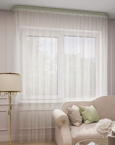 Изображение товара Гардина LEGRAND Лайн 200x260 / 58 084 223 с утяжелителем (белый)