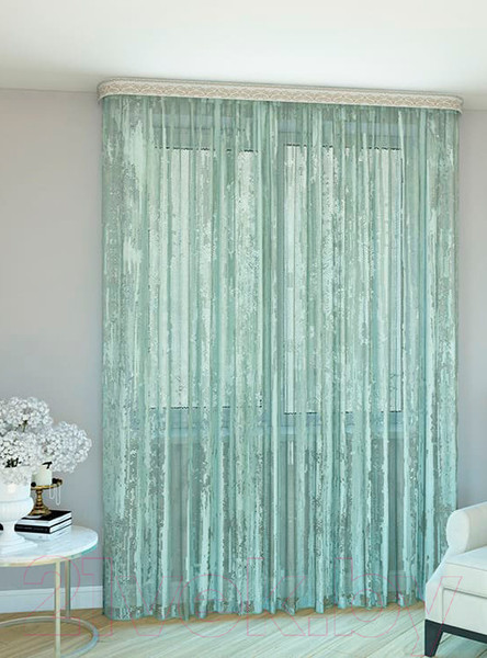 Изображение товара Гардина LEGRAND Дождь 500x260 / 58 085 360 с утяжелителем мятный