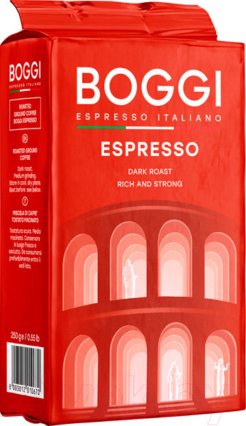 Изображение товара Кофе молотый Boggi Espresso / 12093 (250г)
