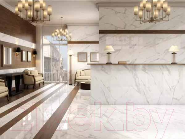 Изображение товара Плитка Грани Таганая Ellora Zircon GRS01-15 (600x600, мрамор белый)