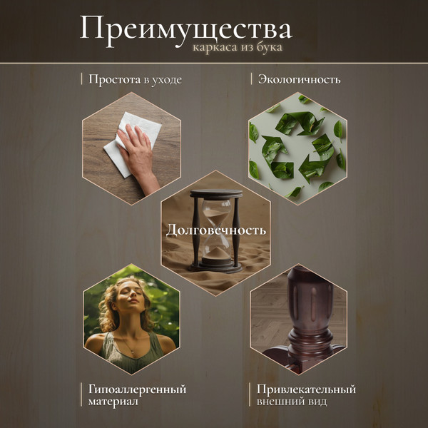 Изображение товара Обеденный стол Tetchair Stefano овал (бук/Tobacco)