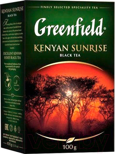 Изображение товара Чай листовой GREENFIELD Kenyan Sunrise черный (100г)