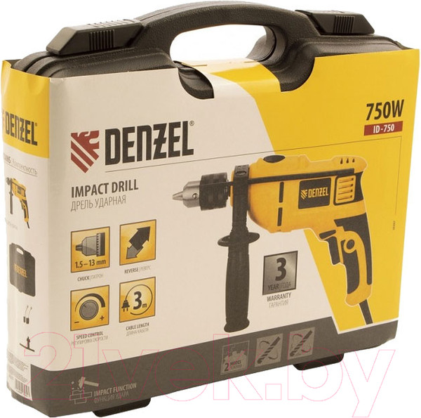 Изображение товара Дрель Denzel ID-750 (26307)