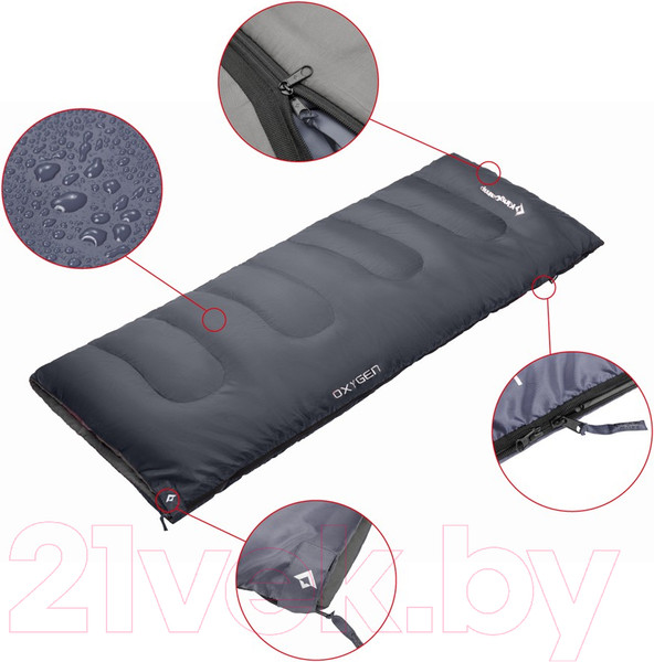 Изображение товара Спальный мешок KingCamp Oxygen +8C / KS3122-GR-R (зеленый)