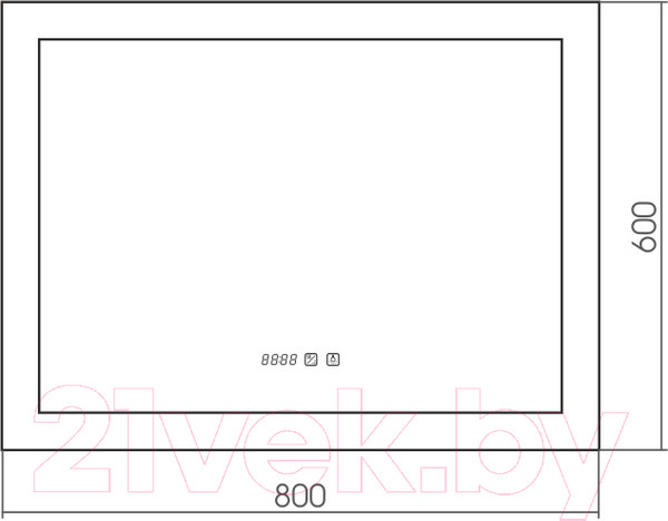 Изображение товара Зеркало Silver Mirrors Норма 3 80x60 / ФР-00001041