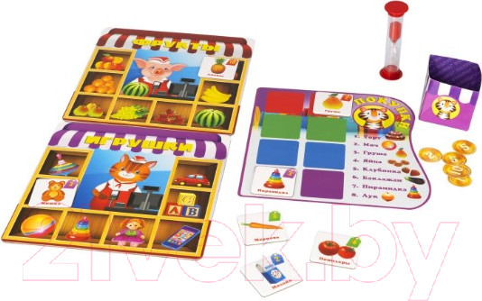 Изображение товара Развивающая игра Bondibon День покупок 4 в 1 / ВВ4872