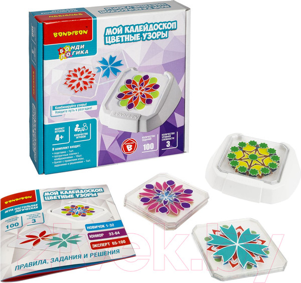 Изображение товара Игра-головоломка Bondibon Мой калейдоскоп. Цветные узоры / ВВ5080