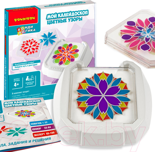 Изображение товара Игра-головоломка Bondibon Мой калейдоскоп. Цветные узоры / ВВ5080