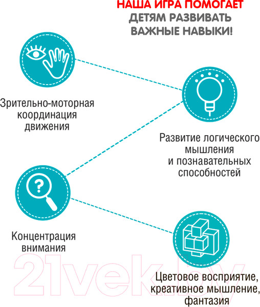 Изображение товара Игра-головоломка Bondibon Мой калейдоскоп. Цветные узоры / ВВ5080