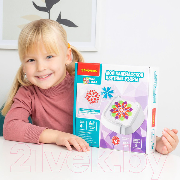 Изображение товара Игра-головоломка Bondibon Мой калейдоскоп. Цветные узоры / ВВ5080