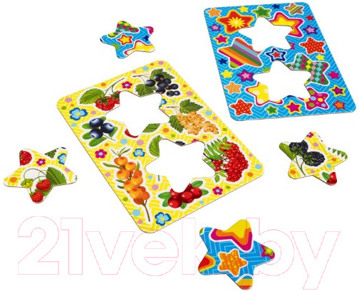 Изображение товара Сортер Bondibon Картинки-сортеры. В лесу 3 в 1 / ВВ5179