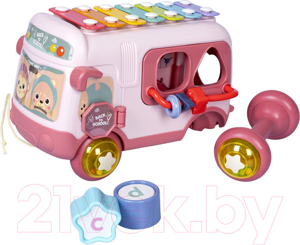 Изображение товара Сортер Bondibon Baby You Сортер Автобус / ВВ5321 (розовый)
