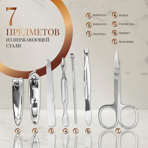 Изображение товара Набор для маникюра Queen Fair Нежные пионы / 4447912