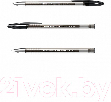 Изображение товара Ручка гелевая Erich Krause R-301 Classic Gel Stick / 53347 (черный)
