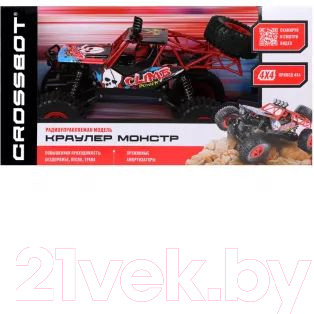 Изображение товара Радиоуправляемая игрушка Crossbot Краулер Монстр / 870607 (красный)