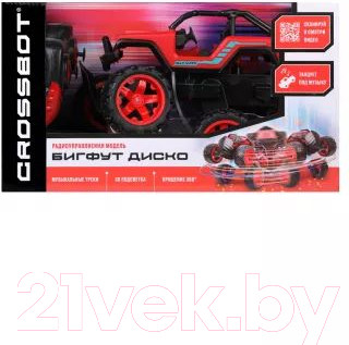 Изображение товара Радиоуправляемая игрушка Crossbot Бигфут Диско / 870614 (красный)