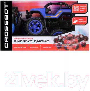 Изображение товара Радиоуправляемая игрушка Crossbot Бигфут Диско / 870615 (синий)