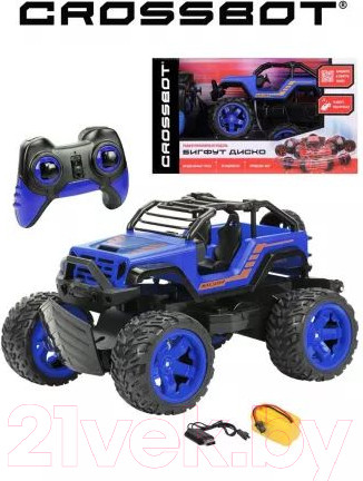 Изображение товара Радиоуправляемая игрушка Crossbot Бигфут Диско / 870615 (синий)