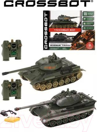 Изображение товара Набор радиоуправляемых игрушек Crossbot Танковый бой Т-34 СССР - Germany King Tiger / 870622