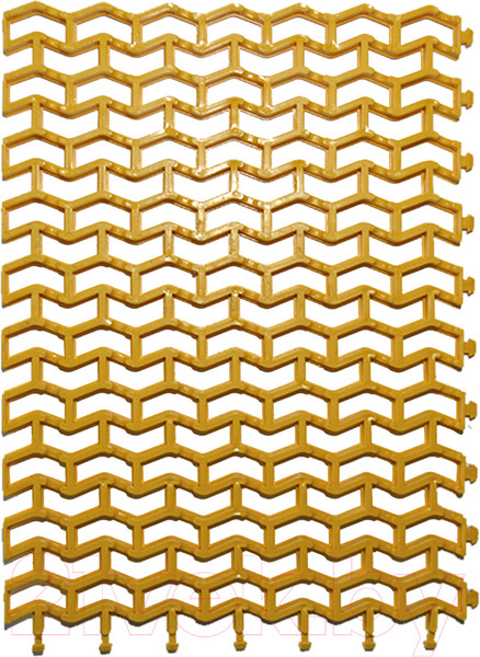 Изображение товара Коврик грязезащитный Пластизделие Пила мини 61х43 (золото)