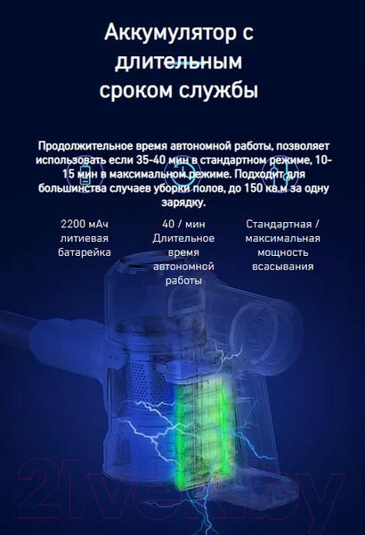 Изображение товара Вертикальный пылесос Mamibot Cordlesser V8