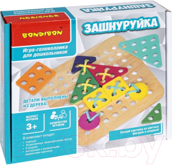 Изображение товара Развивающая игра Bondibon Зашнуруйка / ВВ4860