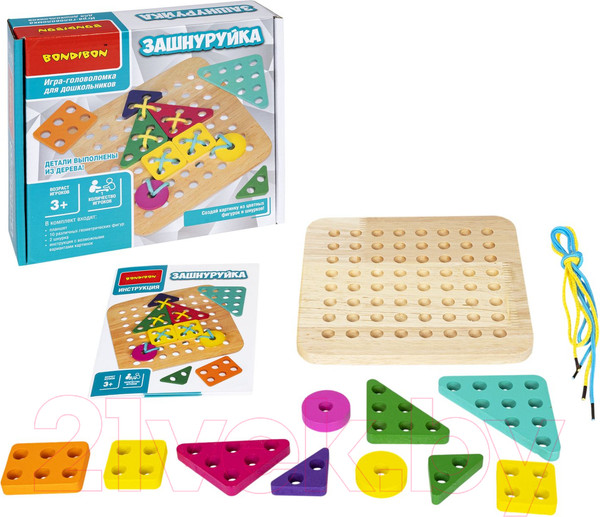 Изображение товара Развивающая игра Bondibon Зашнуруйка / ВВ4860