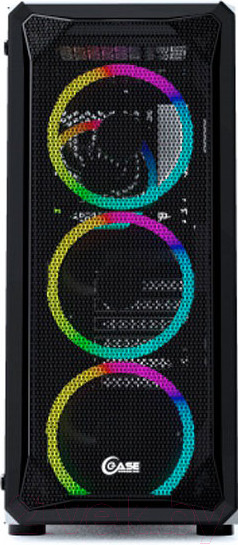 Изображение товара Корпус для компьютера Powercase Mistral Z4 Mesh LED / CMIZB-L4 (черный)